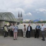 Der Blick zurück über den Rhein.